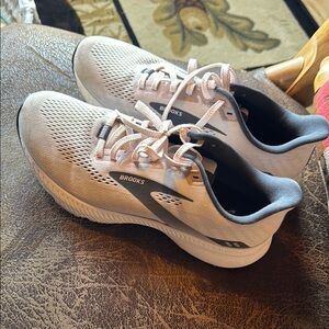 Brooks light pink and Gray Athletic Shoes